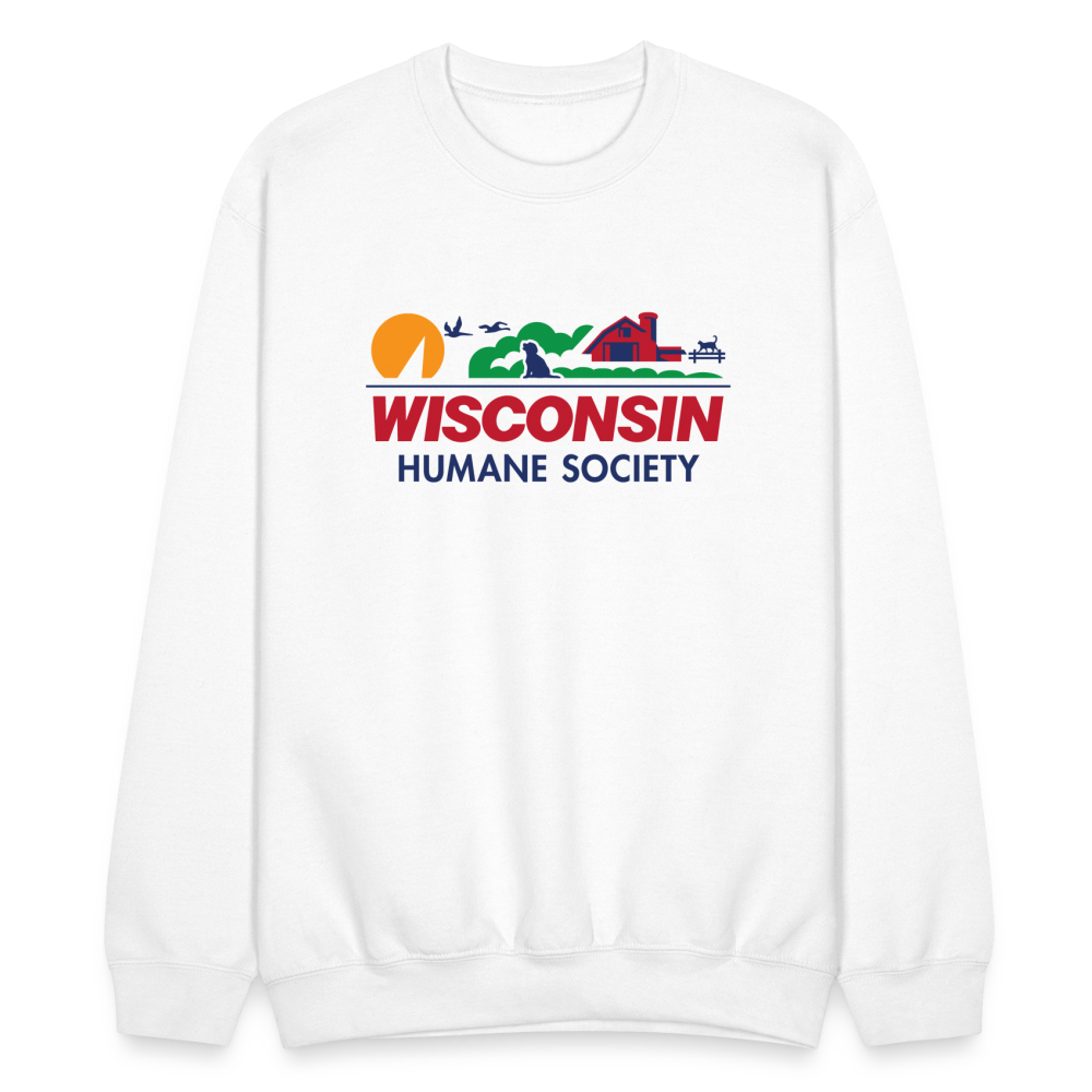 WHS License Plate Crewneck Sweatshirt - white