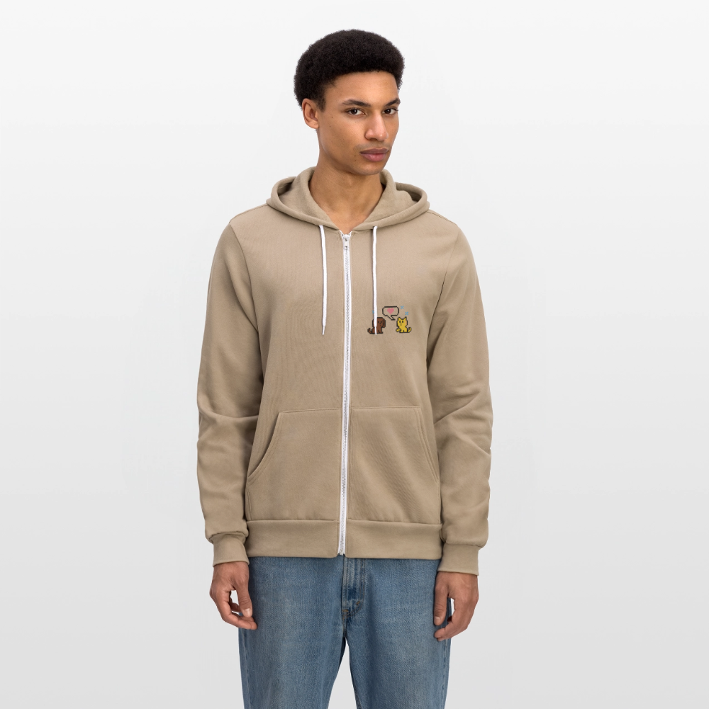 
                  
                    8-Bit Dog & Cat Bella + Canvas Unisex Full Zip Hoodie - tan
                  
                