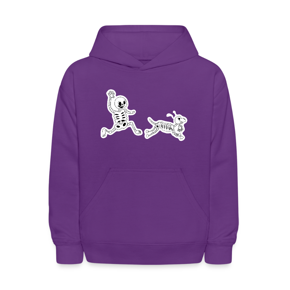 
                  
                    Skeleton Friends Kids' Hoodie - purple
                  
                