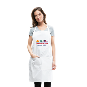 WHS License Plate Adjustable Apron - white