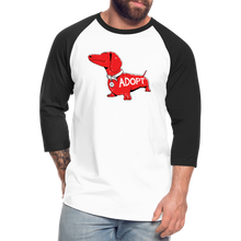 Load image into Gallery viewer, &quot;Big Red Dog&quot; Baseball T-Shirt - white/black