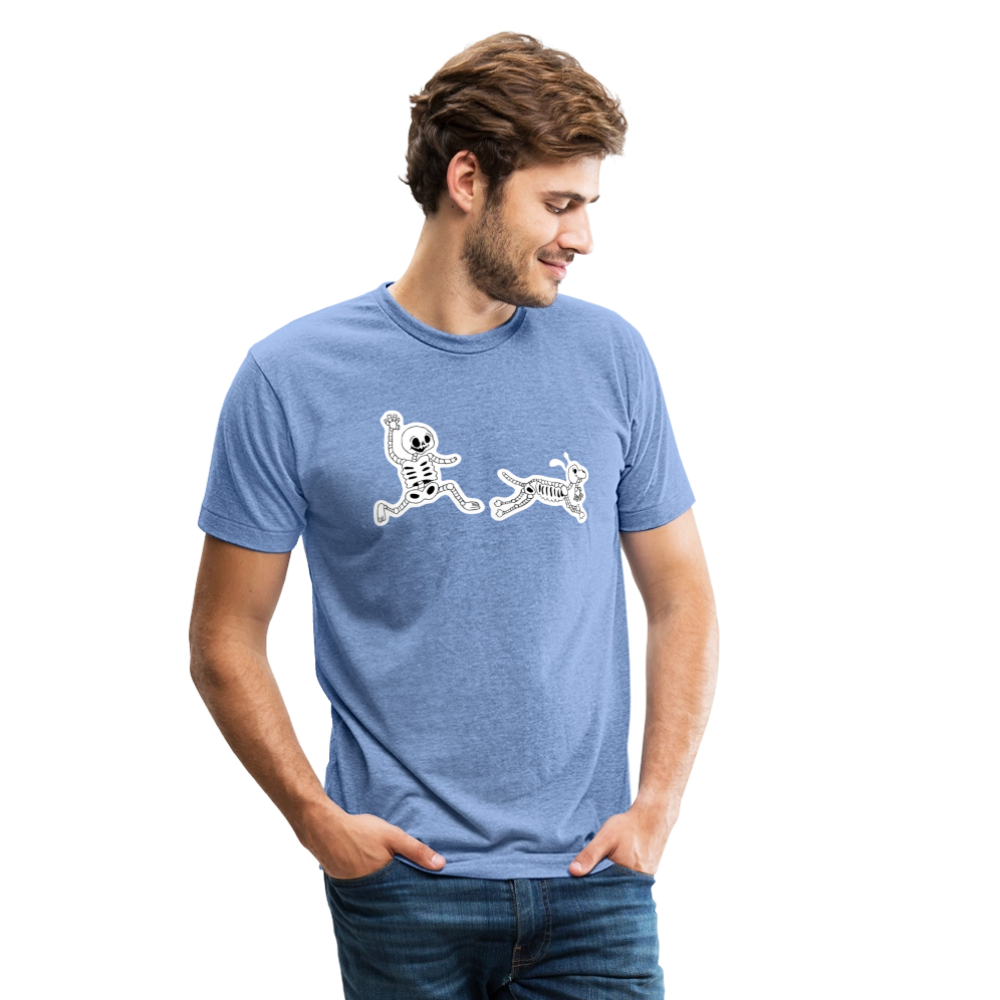 
                  
                    Skeleton Friends Unisex Tri-Blend T-Shirt - heather blue
                  
                