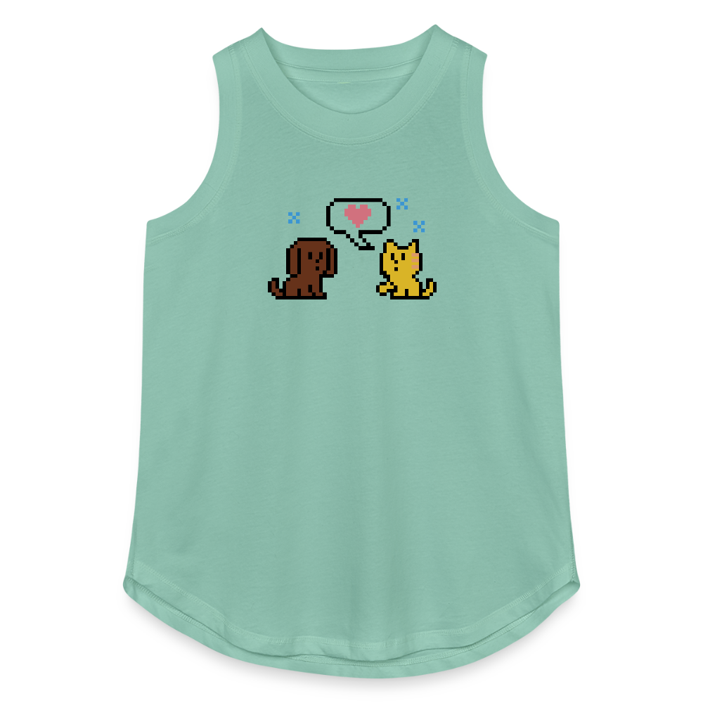 
                  
                    8-Bit Dog & Cat Relaxed Tank Top - saltwater
                  
                