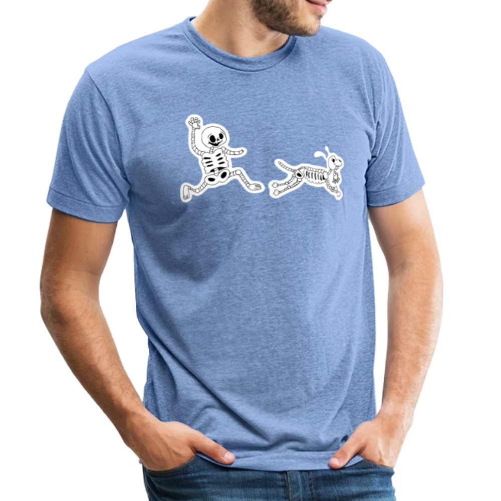 
                  
                    Skeleton Friends Unisex Tri-Blend T-Shirt - heather blue
                  
                