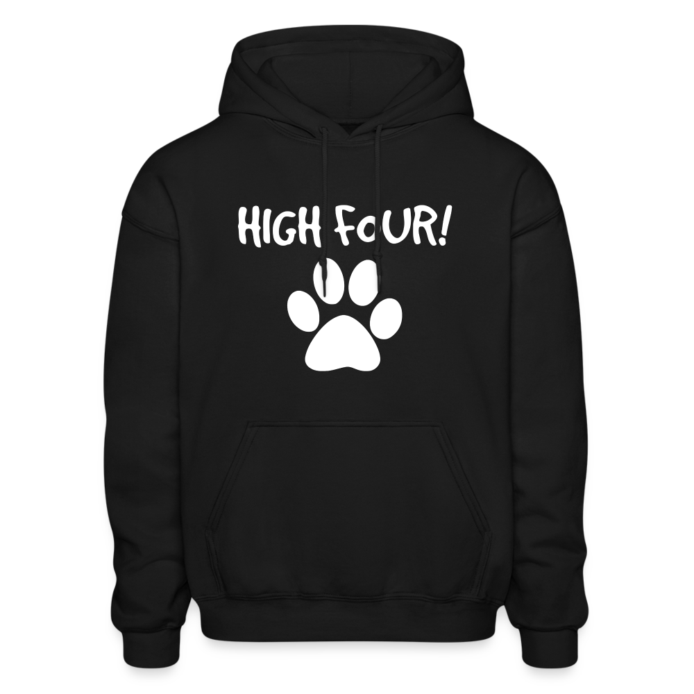 High Four! Heavy Blend Adult Hoodie - black