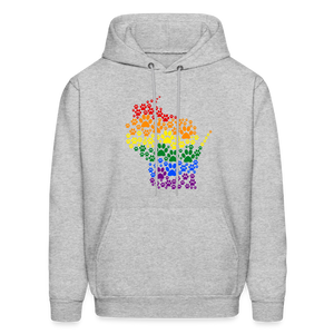 Pride Paws Classic Hoodie - heather gray