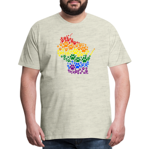 Pride Paws Classic Premium T-Shirt - heather oatmeal