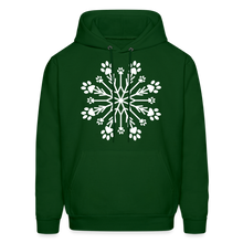 Load image into Gallery viewer, Paw Snowflake Classic Hoodie - forest green