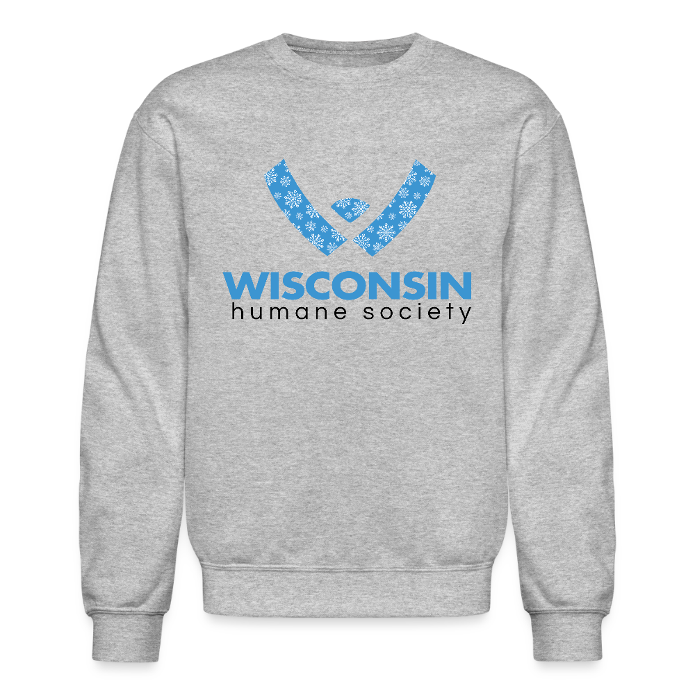 WHS Snow Logo Crewneck Sweatshirt - heather gray
