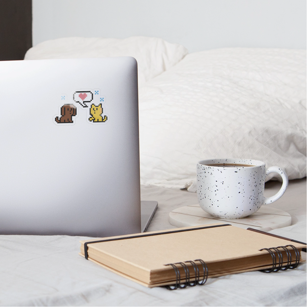 
                  
                    WHS 8-Bit Dog&Cat Sticker - transparent glossy
                  
                