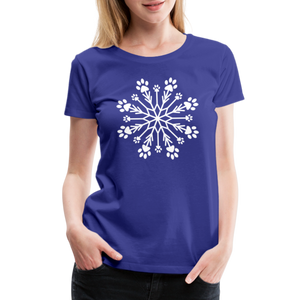 Paw Snowflake Premium T-Shirt - royal blue