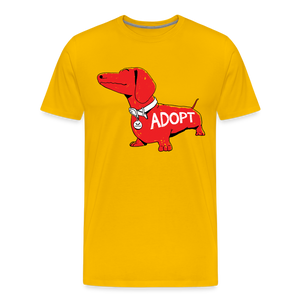 "Big Red Dog" Classic Premium T-Shirt - sun yellow