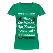 Load image into Gallery viewer, Ya Rescue Animal Contoured Premium T-Shirt - kelly green