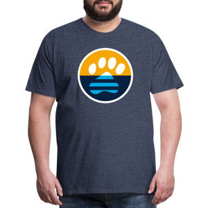 MKE Flag Paw Classic Premium T-Shirt - heather blue