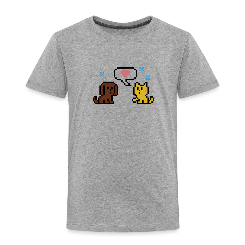
                  
                    8-Bit Dog & Cat Toddler Premium T-Shirt - heather gray
                  
                