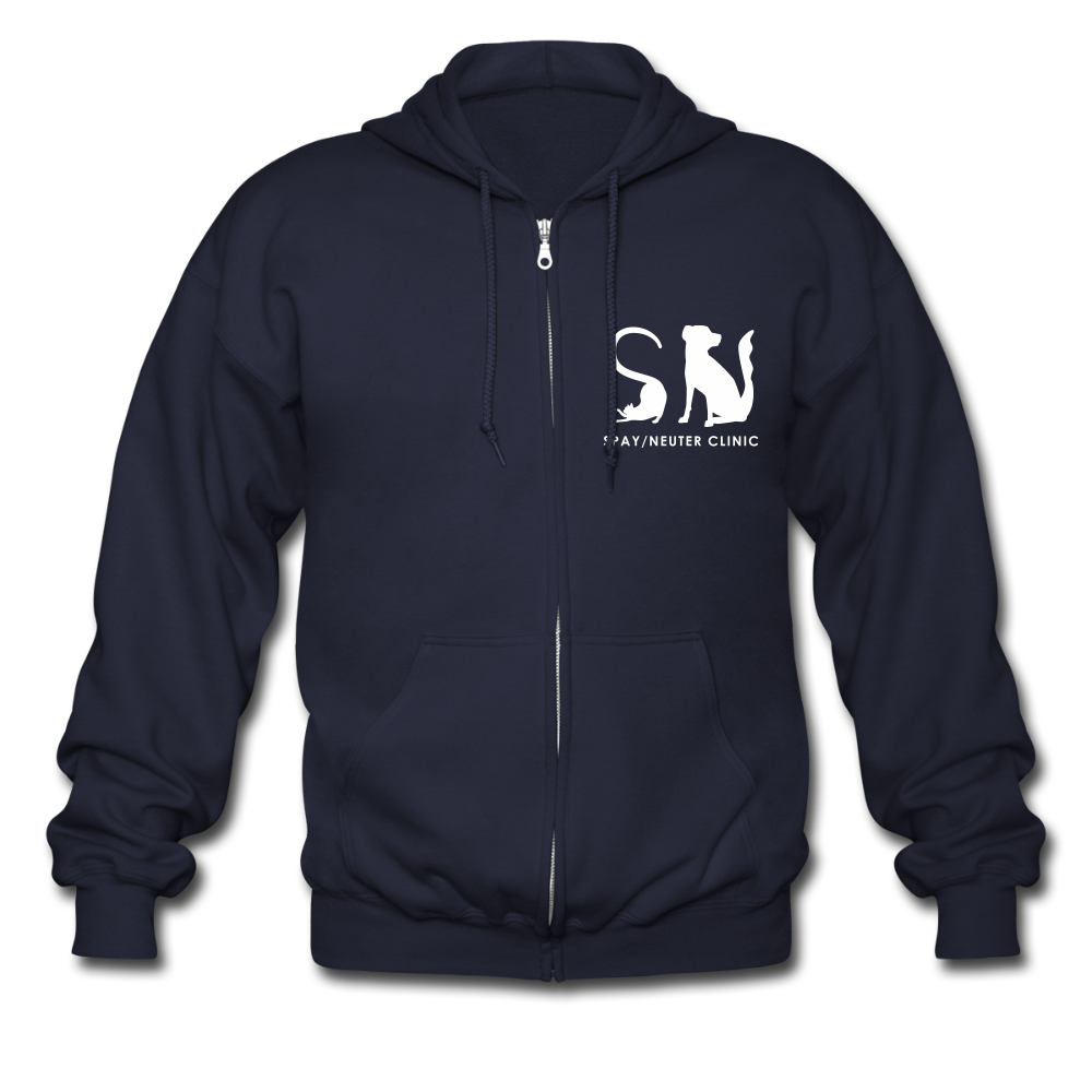 
                  
                    Spay/Neuter Clinic Zip Hoodie - navy
                  
                