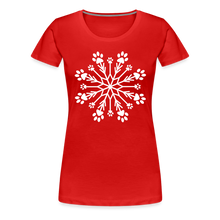 Load image into Gallery viewer, Paw Snowflake Premium T-Shirt - red