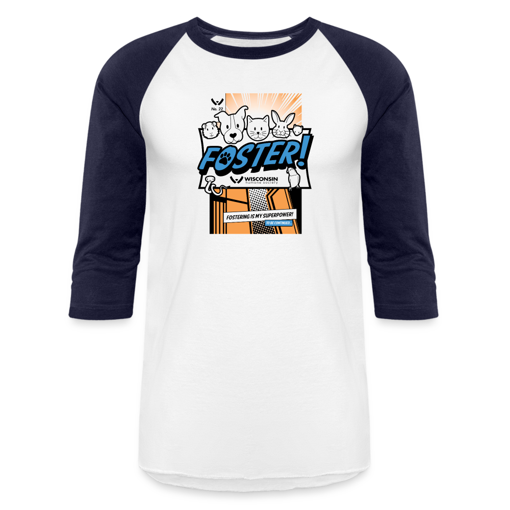 
                  
                    Foster Comic Baseball T-Shirt - white/navy
                  
                