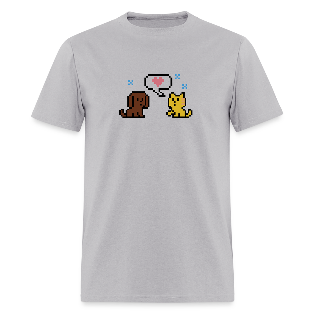 
                  
                    8-Bit Dog & Cat Classic T-Shirt - gravel 
                  
                