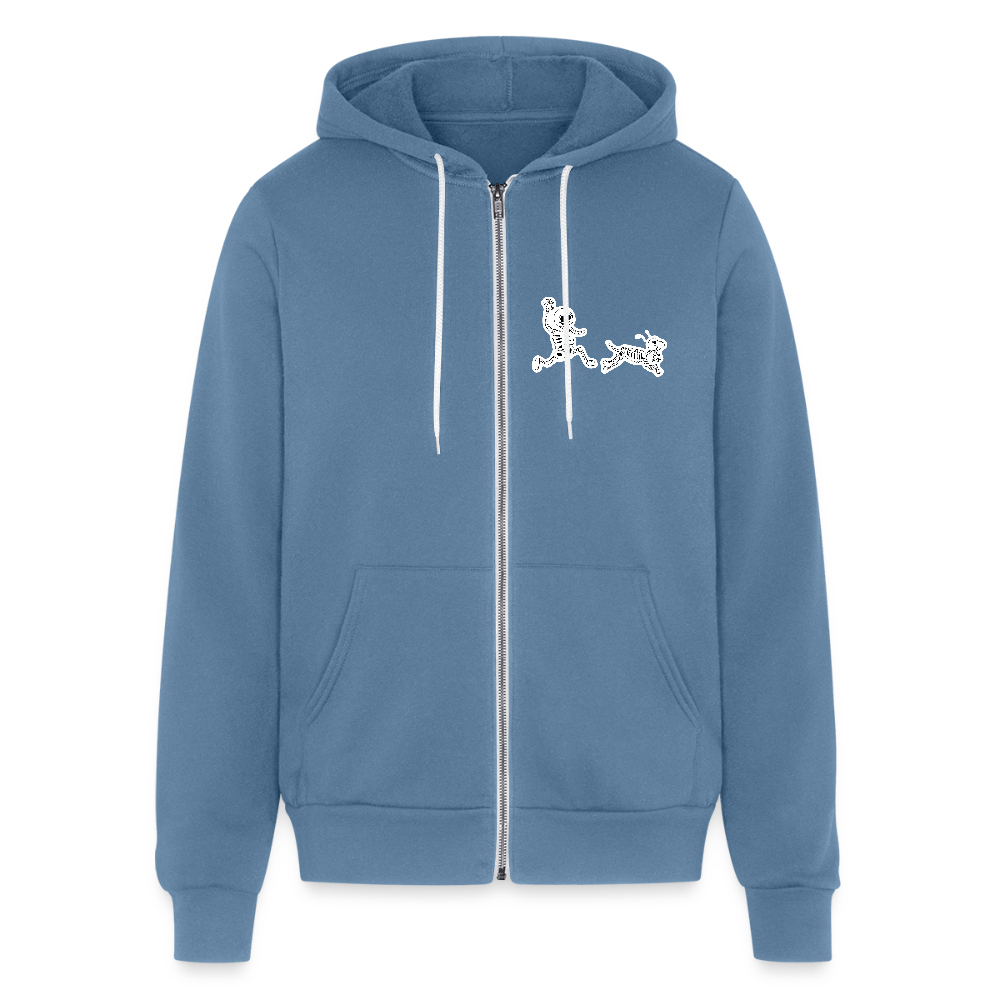 
                  
                    Skeleton Friends Bella + Canvas Unisex Full Zip Hoodie - steel blue
                  
                