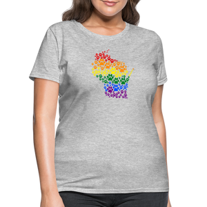 Pride Paws Classic T-Shirt - heather gray