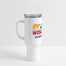 Load image into Gallery viewer, WHS License Plate 40 oz Travel Tumbler - white