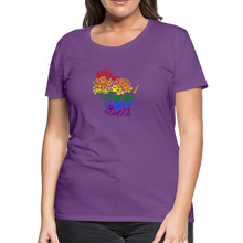 Load image into Gallery viewer, Pride Paws Contoured Premium T-Shirt - purple