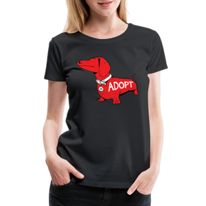 "Big Red Dog" Contoured Premium T-Shirt - black