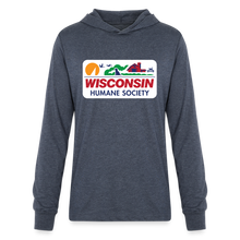 Load image into Gallery viewer, WHS License Plate Long Sleeve Hoodie Shirt - heather navy