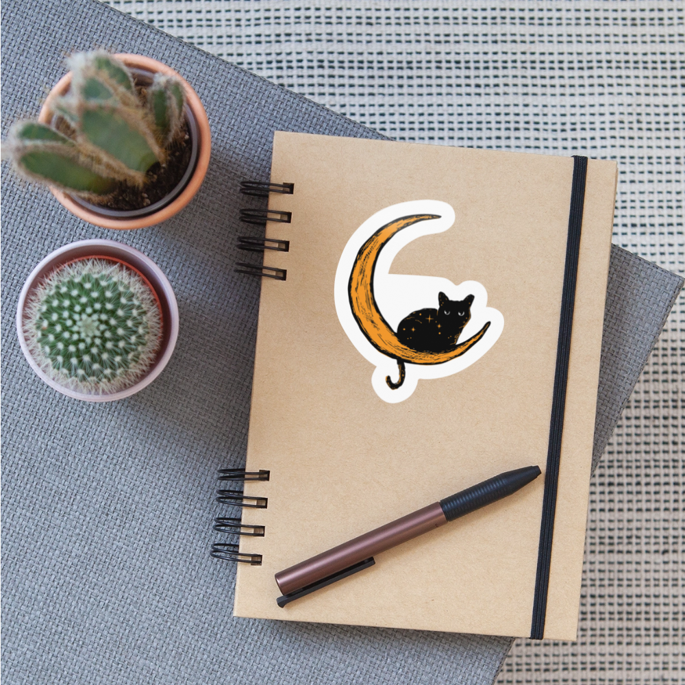 
                  
                    Moon Cat Sticker - white glossy
                  
                