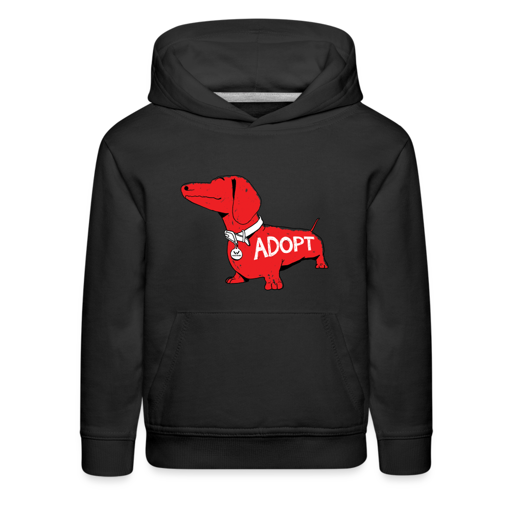 "Big Red Dog" Kids‘ Premium Hoodie - black