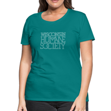 Load image into Gallery viewer, WHS 1987 Logo Contoured Premium T-Shirt - teal