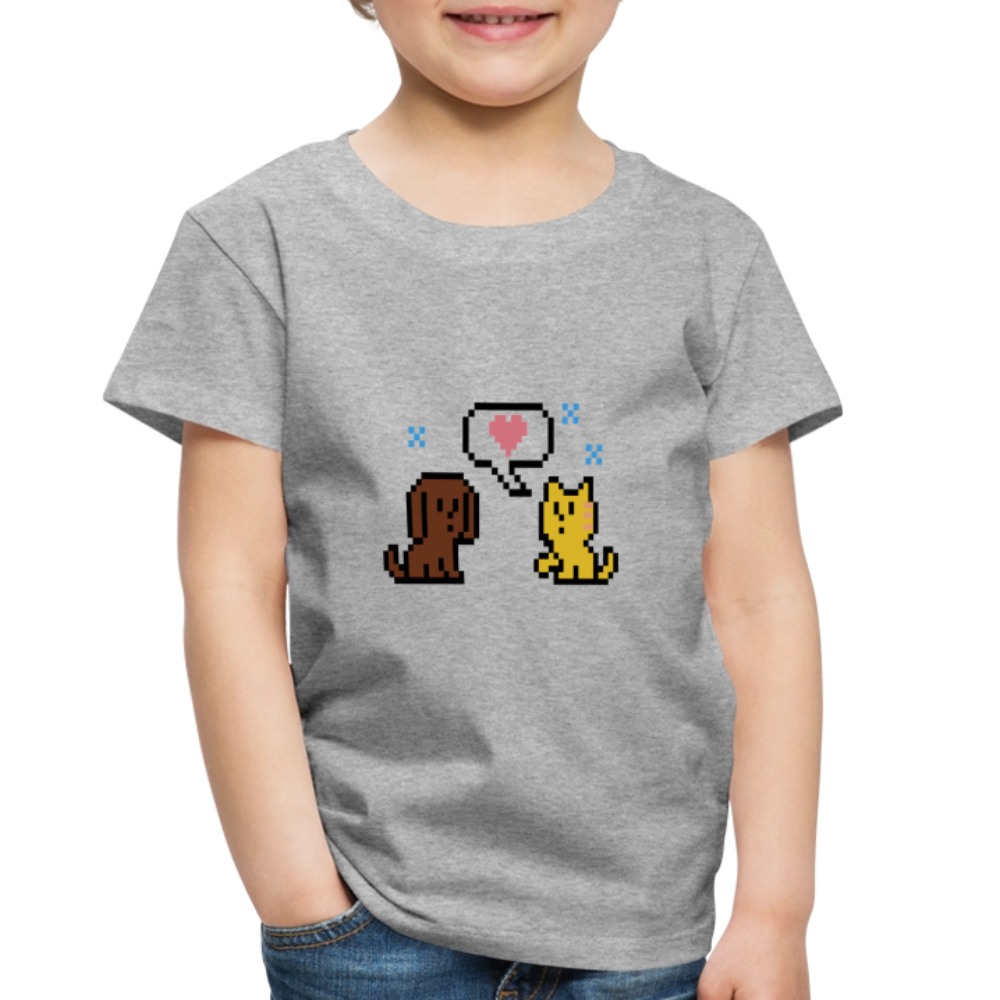 
                  
                    8-Bit Dog & Cat Toddler Premium T-Shirt - heather gray
                  
                