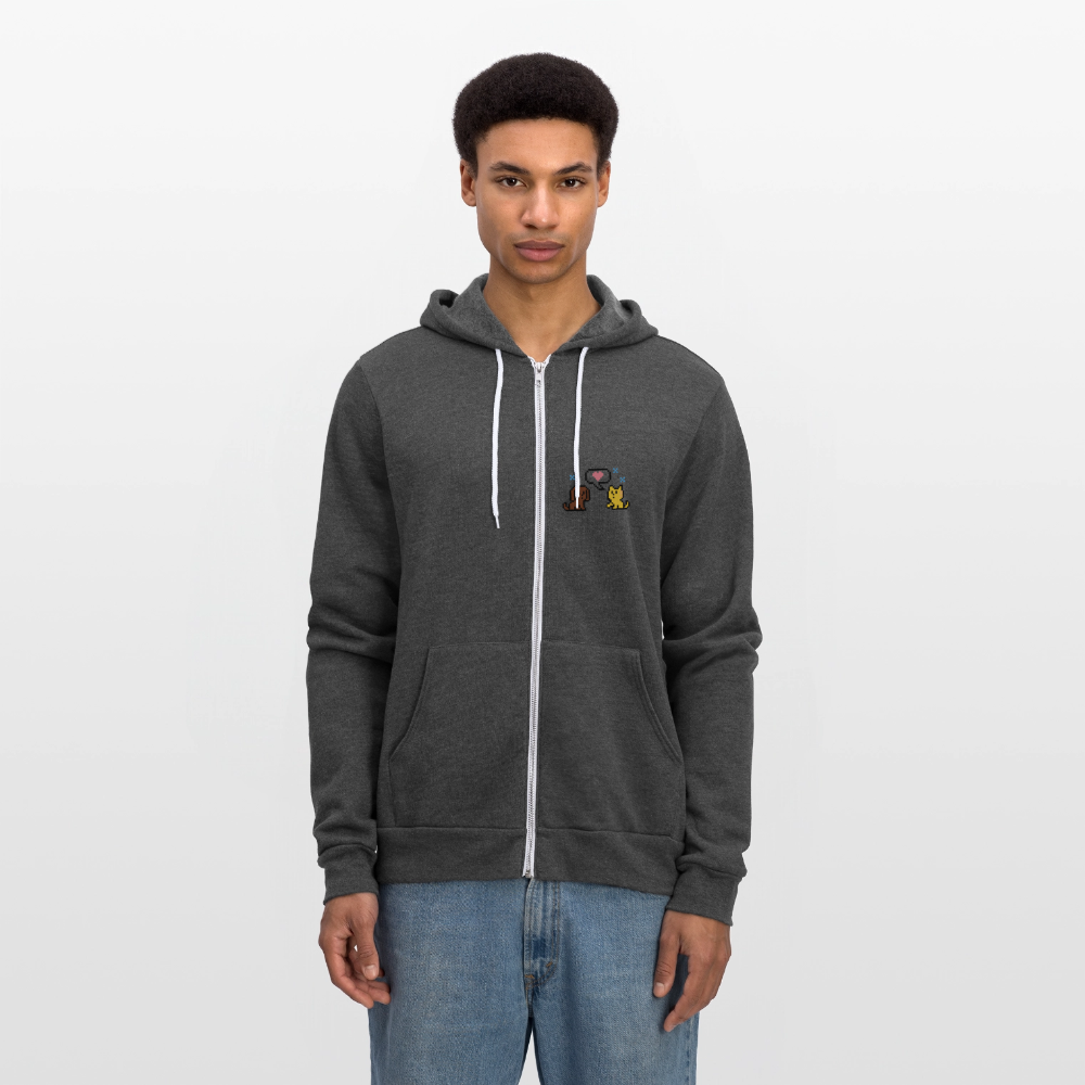 
                  
                    8-Bit Dog & Cat Bella + Canvas Unisex Full Zip Hoodie - charcoal grey
                  
                