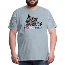 Load image into Gallery viewer, Red White &amp; Mew Classic Premium T-Shirt - heather ice blue