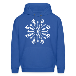 Paw Snowflake Classic Hoodie - royal blue