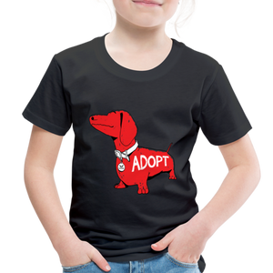 "Big Red Dog" Toddler Premium T-Shirt - black