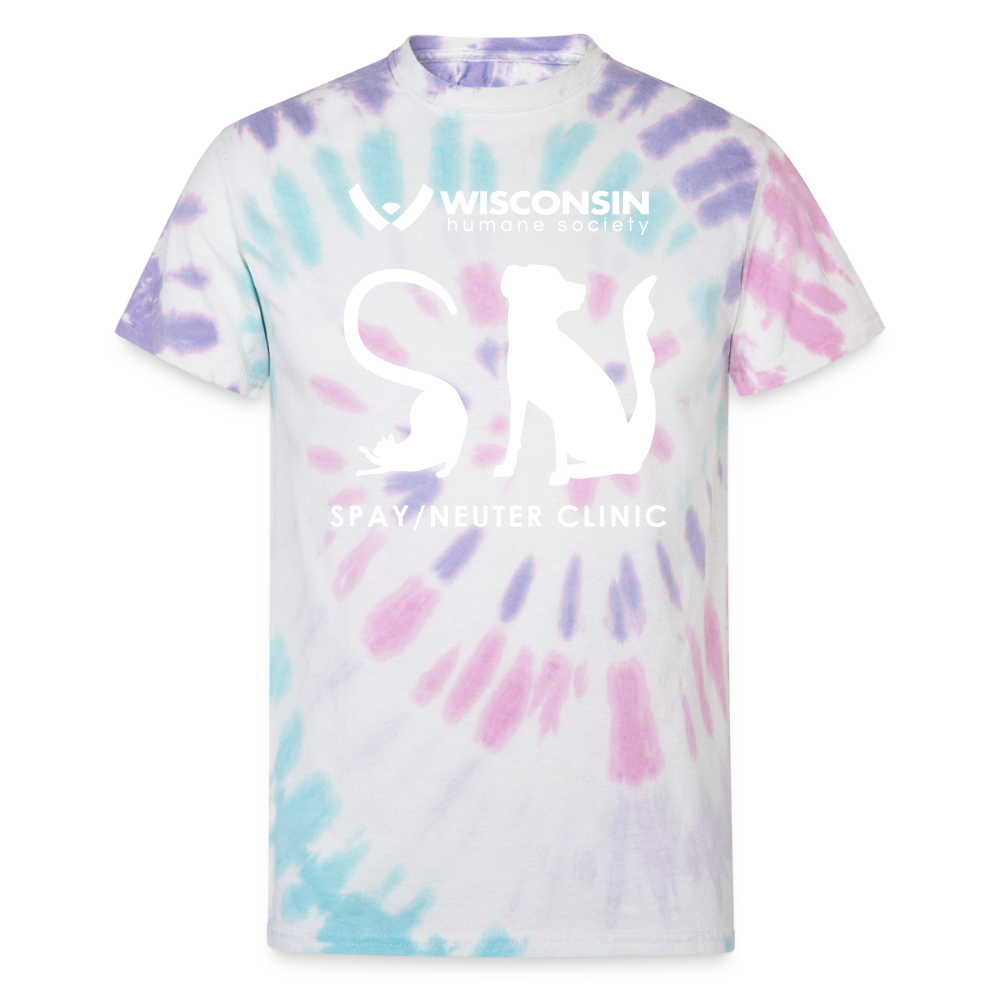 
                  
                    Spay/Neuter Clinic Tie Dye T-Shirt - Pastel Spiral
                  
                