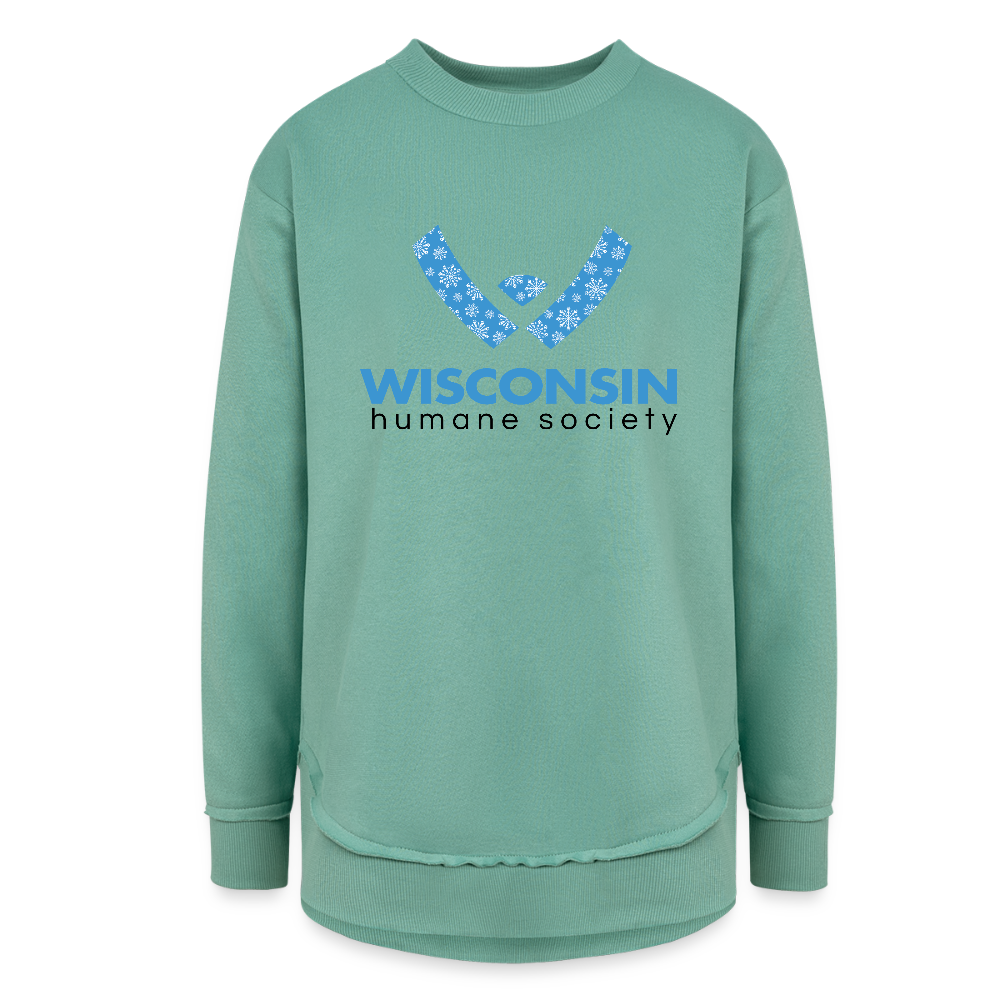 WHS Snow Logo Weekend Tunic Fleece Sweatshirt - saltwater
