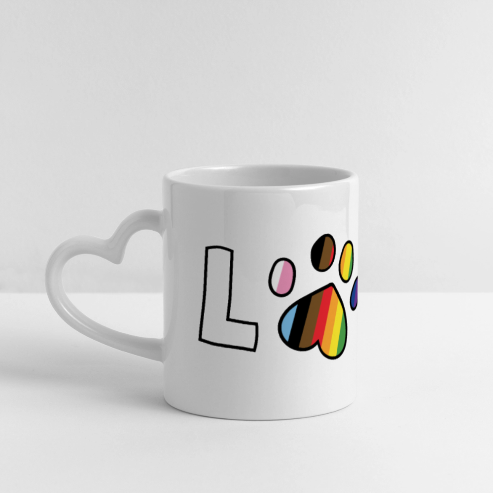 
                  
                    Pride Love Mug with Heart Handle - white
                  
                
