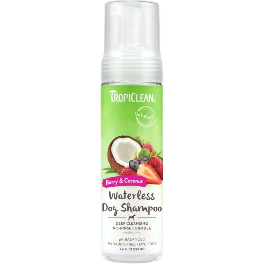 TropiClean Deep Cleaning Waterless Shampoo for Dogs 7.4oz