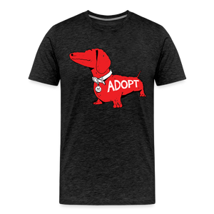 "Big Red Dog" Classic Premium T-Shirt - charcoal grey