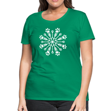 Load image into Gallery viewer, Paw Snowflake Premium T-Shirt - kelly green