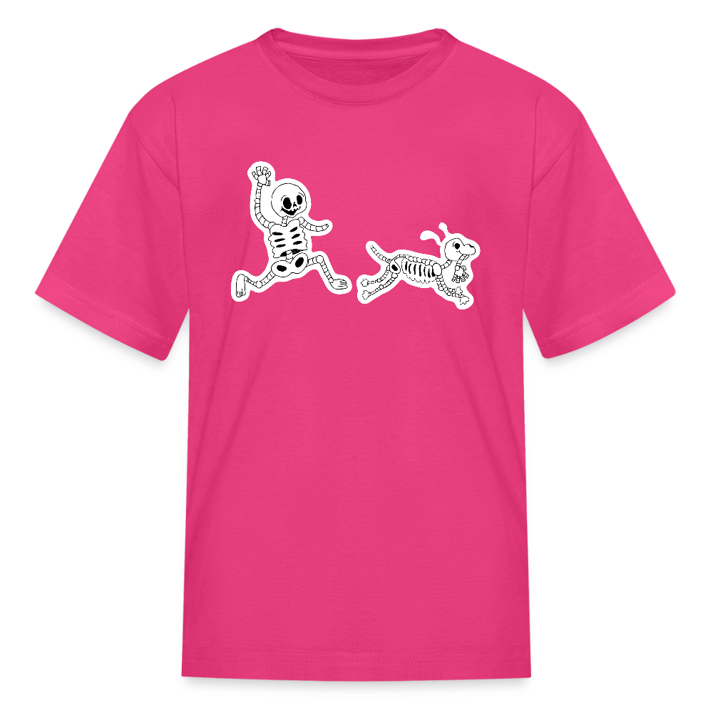 
                  
                    Skeleton Friends Kids' T-Shirt - fuchsia
                  
                
