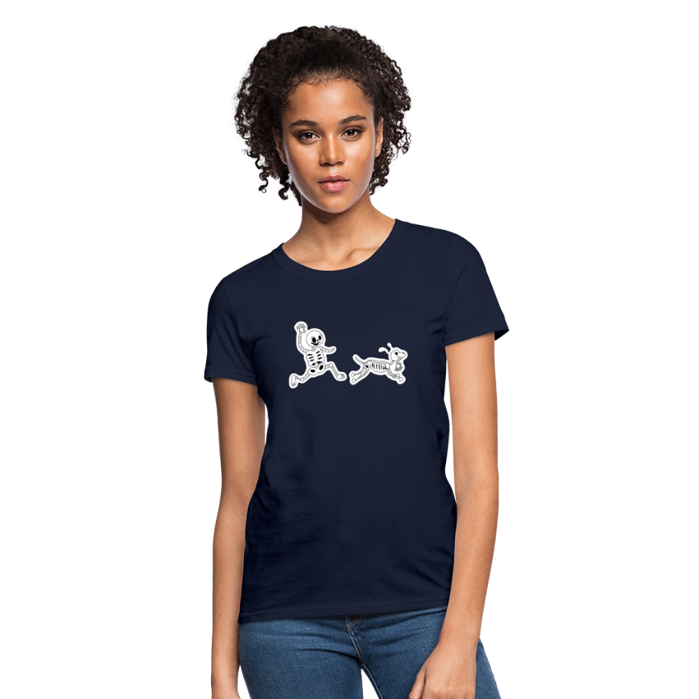 
                  
                    Skeleton Friends Contoured T-Shirt - navy
                  
                