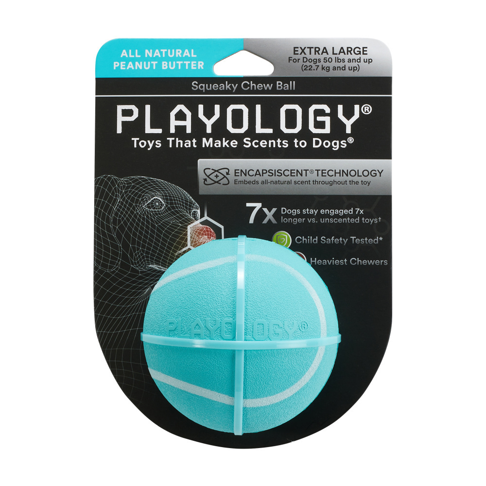 
                  
                    Playology Squeaky Chew Ball Peanut Butter Scented Dog Toy
                  
                