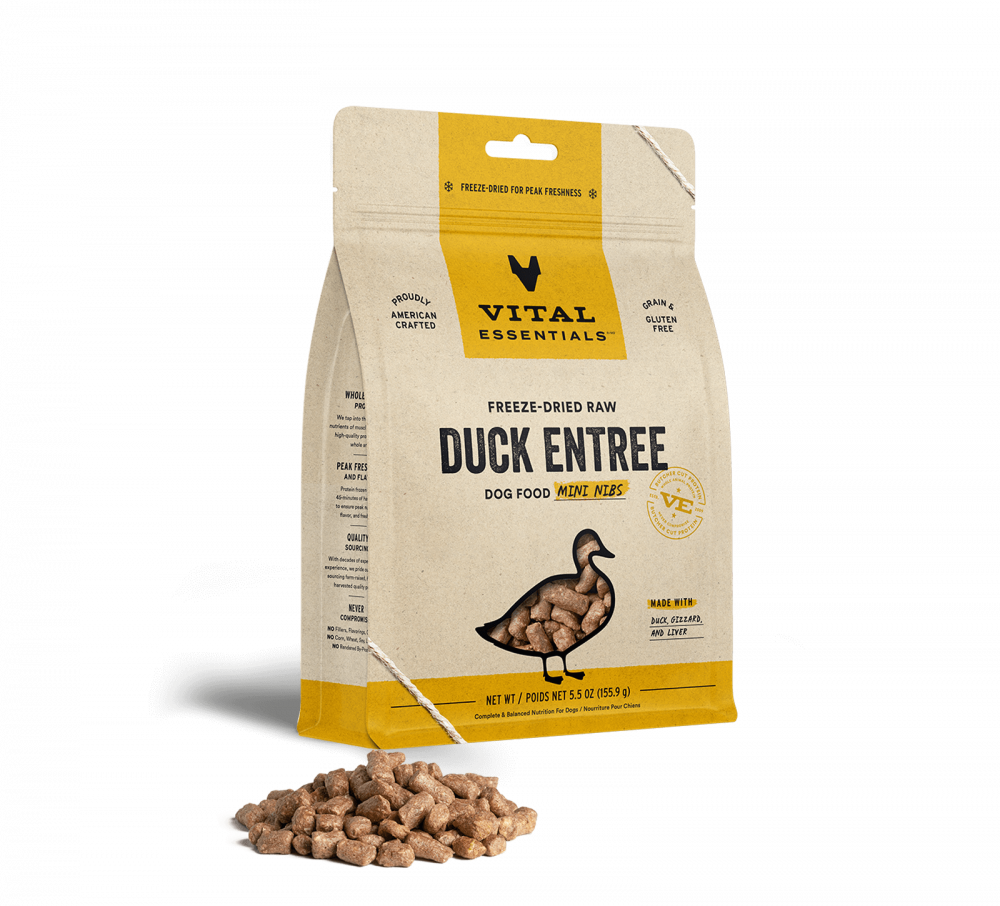 
                  
                    Vital Essentials Freeze Dried Grain Free Duck Mini Nibs Entree for Dogs Food
                  
                