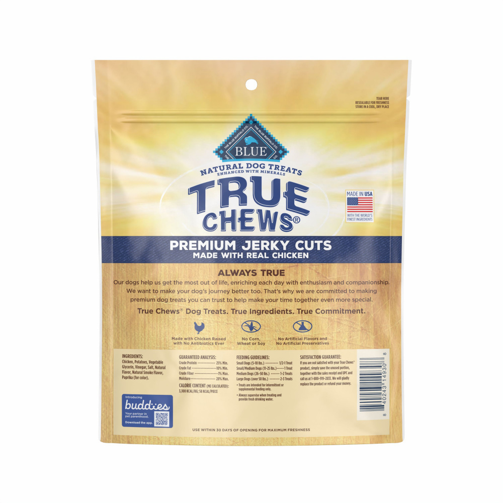 
                  
                    Blue Buffalo True Chew Chicken Jerky Dog Treats
                  
                