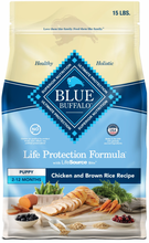 Load image into Gallery viewer, Blue Buffalo Life Protection Formula Puppy Chicken &amp; Brown Rice Recipe Dry Dog Food