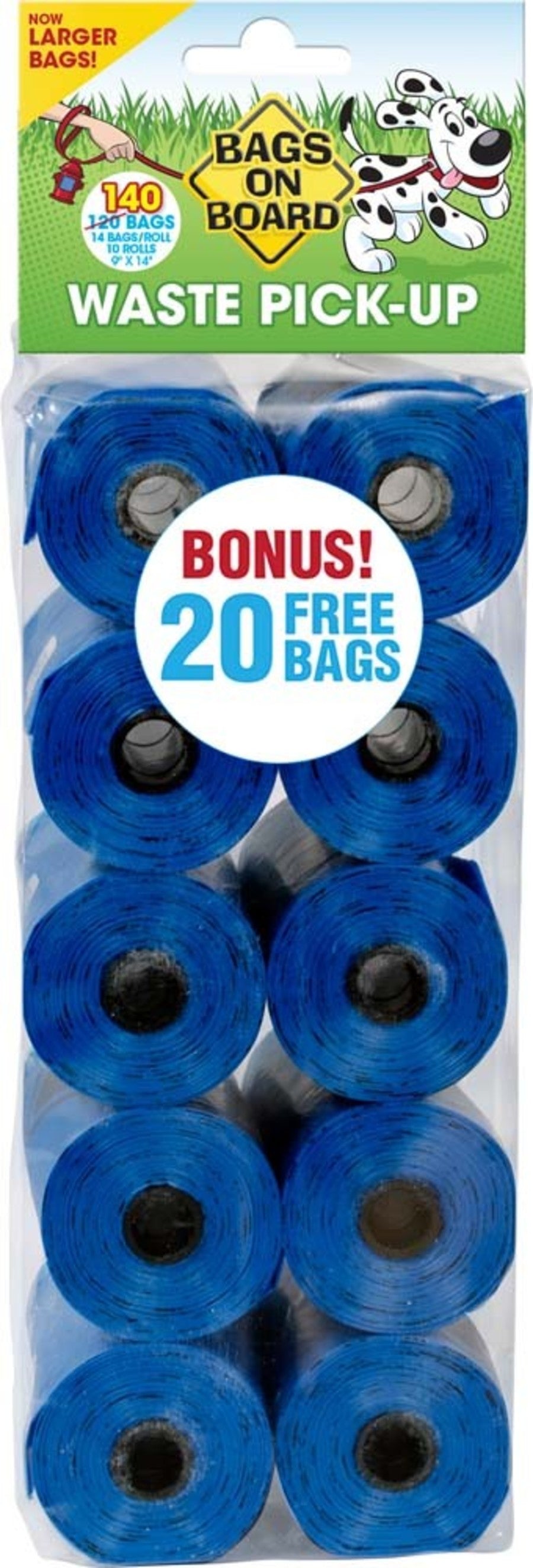 Bags on Board Waste Pick-up Bags Refill 140Ct